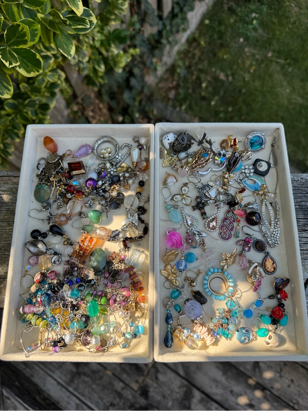 Single Earrings For Crafting includes Glass Beads Rhinestones and Enamel